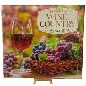 Calendar 2024 Wine Country 16 Month Wall Calendar Organizer Full Size 12 X 22 in
